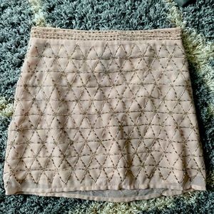 Forever 21 pink beaded skirt small